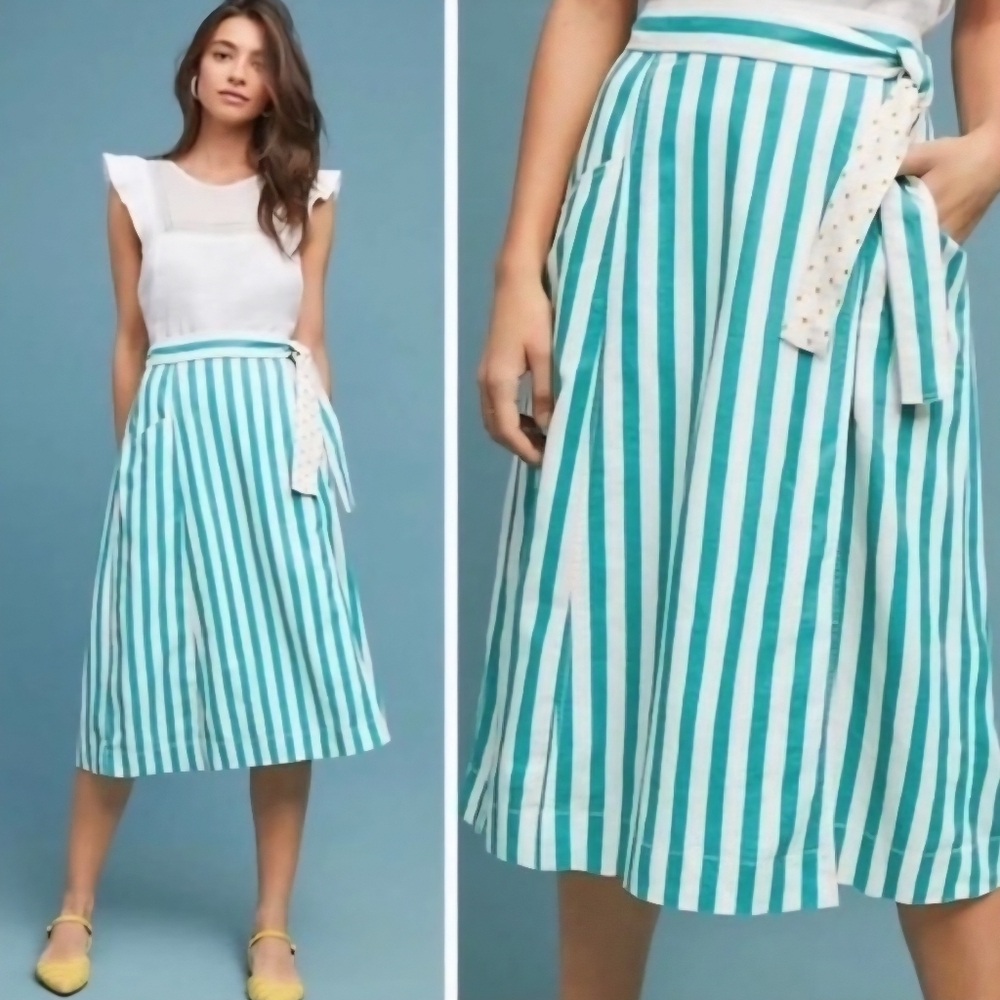 Anthropologie Maeve Market Wrap Skirt